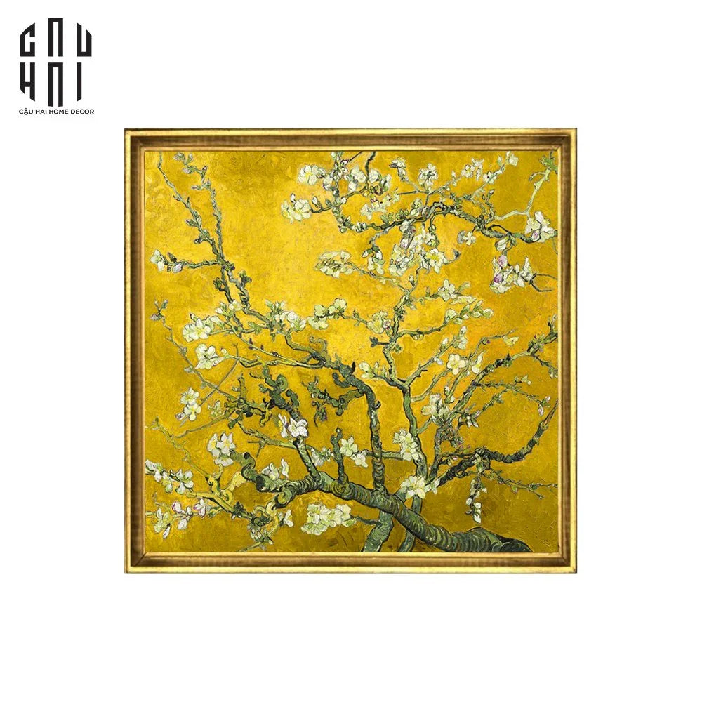 TRANH CANVAS SAKURA YELLOW - KHUNG CỔ ĐIỂN