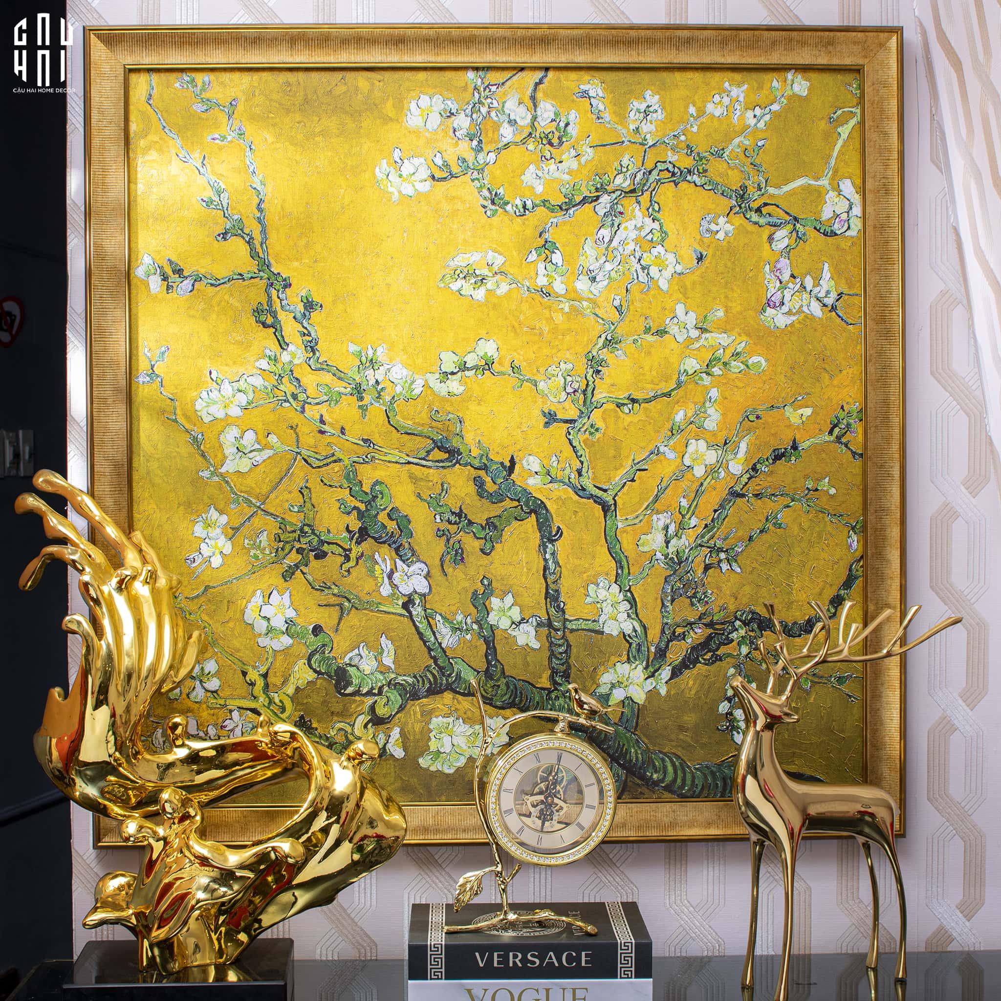 TRANH CANVAS SAKURA YELLOW - KHUNG CỔ ĐIỂN