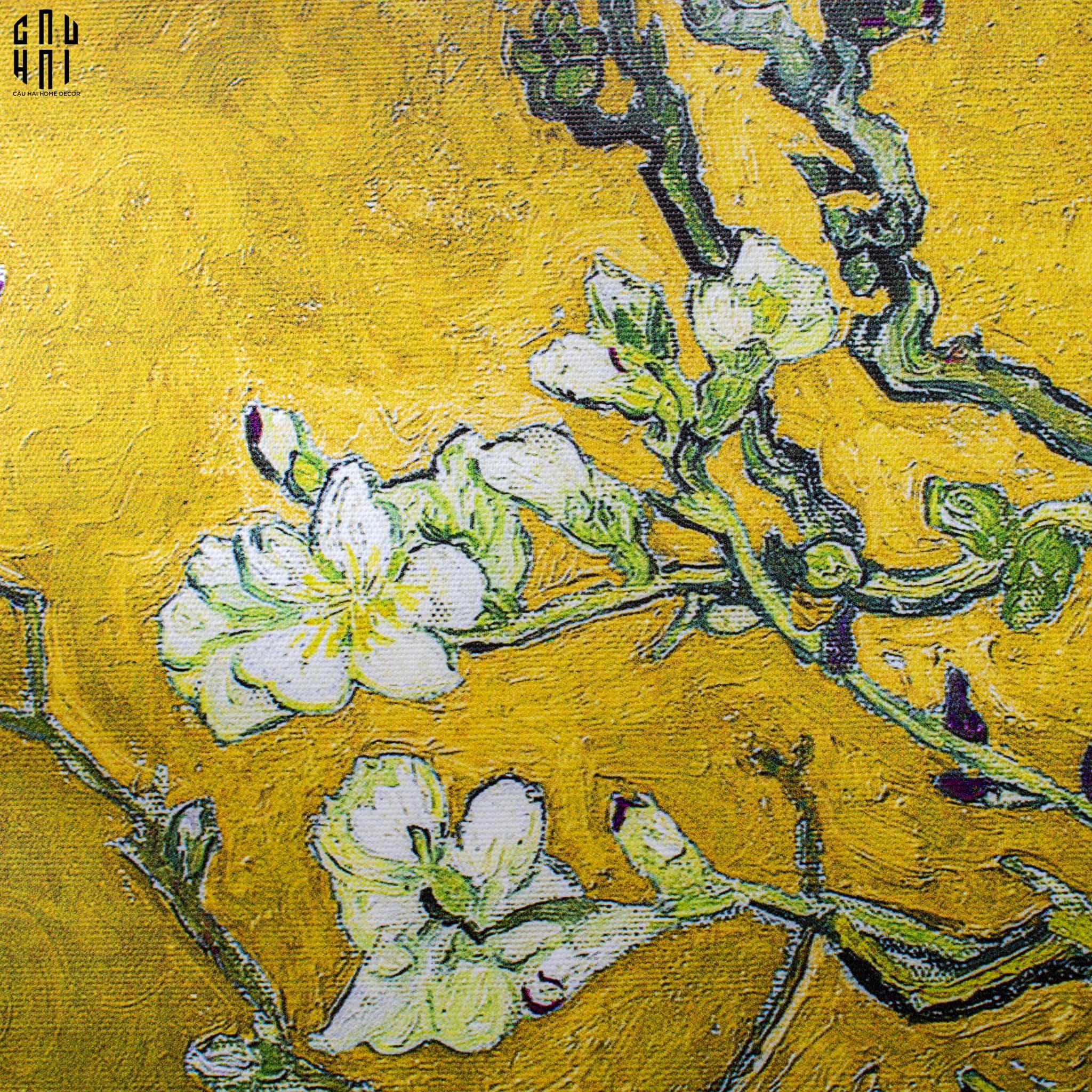 TRANH CANVAS SAKURA YELLOW - KHUNG CỔ ĐIỂN