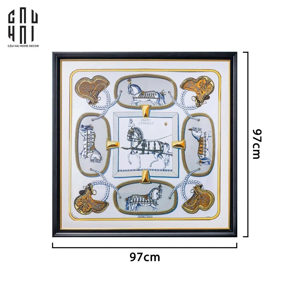 TRANH CANVAS SEABISCUIT 97X97CM - KHUNG GỖ BỌC NHUNG
