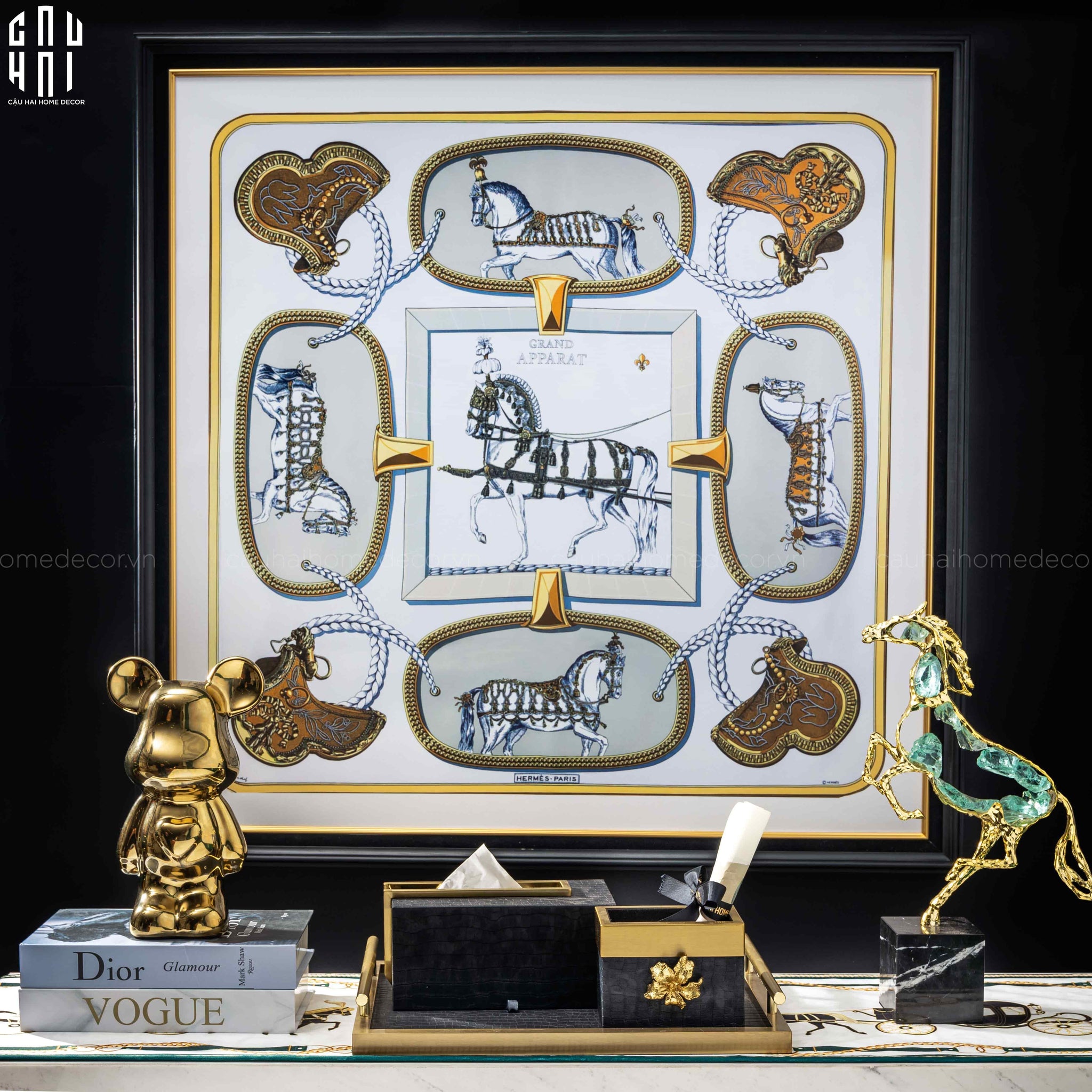 TRANH CANVAS SEABISCUIT 97X97CM - KHUNG GỖ BỌC NHUNG