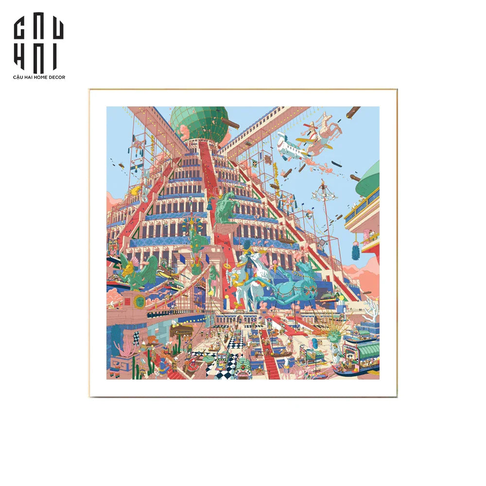 TRANH CANVAS SPRING FESTIVAL 90X90CM