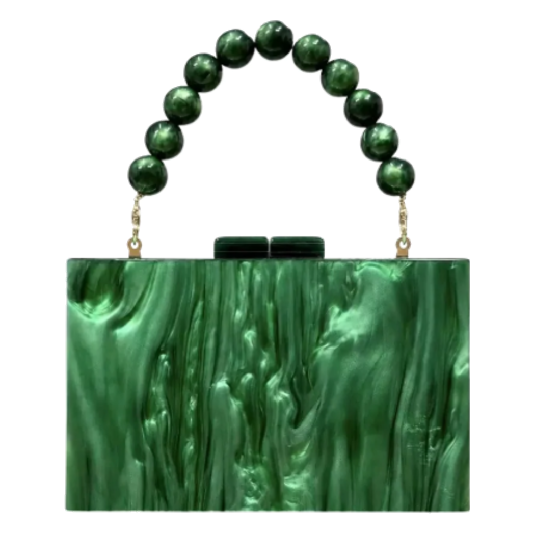 Túi Xách Trang Trí Royal Emerald Decorative Handbag-BÀN TRANG ĐIỂM-CẬU HAI HOME DECOR-CẬU HAI HOME DECOR