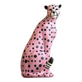 Maison Couture - Tượng Báo Hồng Gốm Sứ Pink Polka Leopard 22x32-TƯỢNG TRANG TRÍ-CẬU HAI HOME DECOR-CẬU HAI HOME DECOR