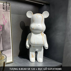 Tượng Bear Brick Marble 120Cm-TƯỢNG TRANG TRÍ-CẬU HAI HOME DECOR
