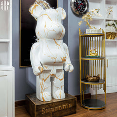 Tượng Bear Brick Marble 120Cm-TƯỢNG TRANG TRÍ-CẬU HAI HOME DECOR