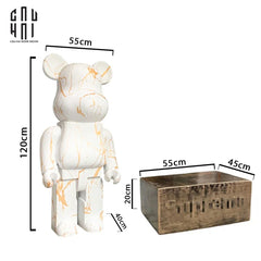 Tượng Bear Brick Marble 120Cm-TƯỢNG TRANG TRÍ-CẬU HAI HOME DECOR