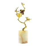 Tượng Blooming Bird Đá Florit Vert