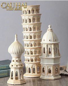 Tượng Ceramic Onion Dome H29-TƯỢNG TRANG TRÍ-CẬU HAI HOME DECOR