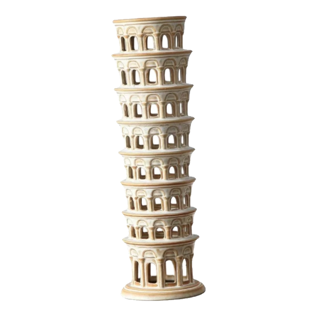 Tượng Ceramic Pisa Tower H43
