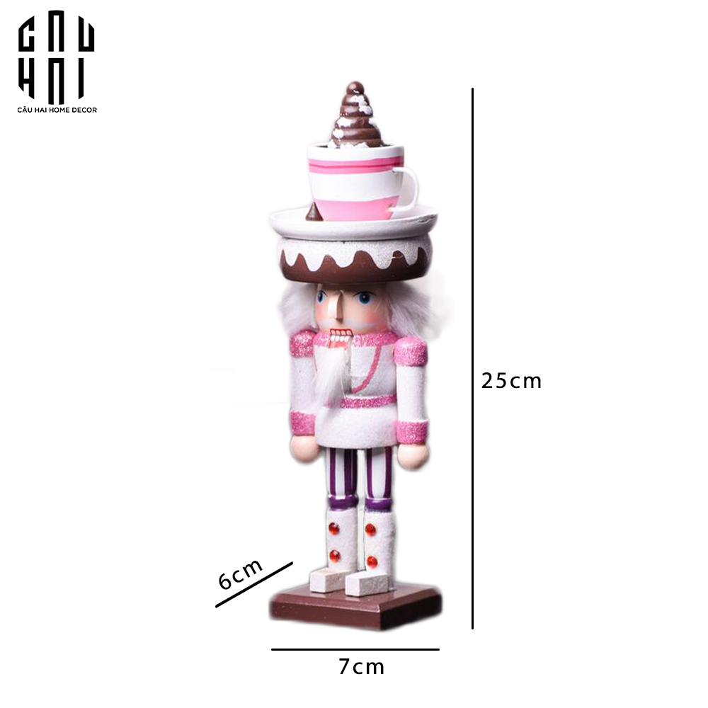 TƯỢNG CHÚ LÍNH CHÌ - MUSKERTEER NUTCRACKER CUPCAKE-CẬU HAI HOME DECOR