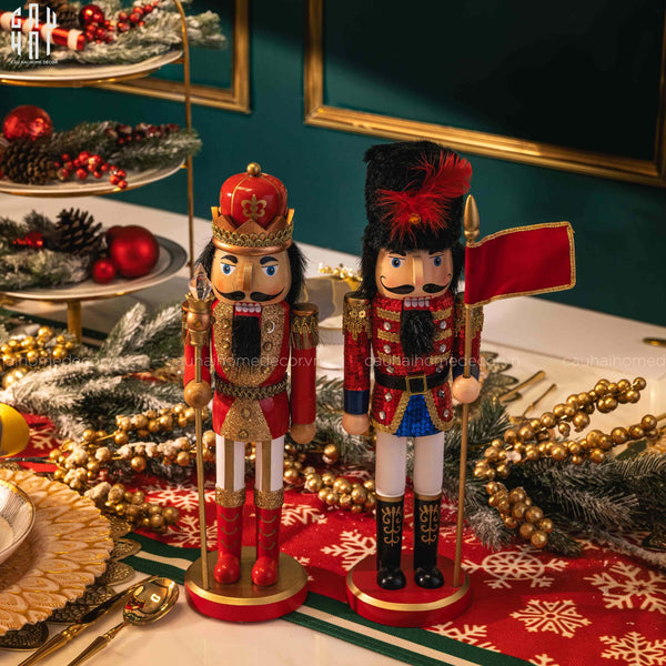 TƯỢNG CHÚ LÍNH CHÌ - NUTCRACKER 35CM SCEPTER-CẬU HAI HOME DECOR