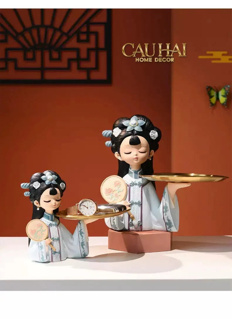 Tượng Công Chúa Giá Đáo - Figurine Impérial Concubine Ming Dynasty-CẬU HAI HOME DECOR
