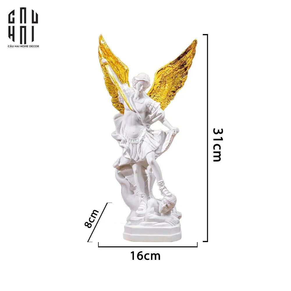 Tượng Dát Vàng 24K Thiên Thần H31-CẬU HAI HOME DECOR
