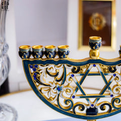 Tượng Đế Nến Babylon Byzantines Golden Era Ancient Decor Object 16.5x20-TƯỢNG TRANG TRÍ-CẬU HAI HOME DECOR