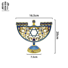 Tượng Đế Nến Babylon Byzantines Golden Era Ancient Decor Object 16.5x20-TƯỢNG TRANG TRÍ-CẬU HAI HOME DECOR