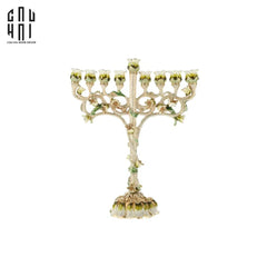 Tượng Đế Nến Hoa Hồng Sacra Rosa Byzantines Babylon Golden Era Ancient Decor Object 18.5 x22.5-TƯỢNG TRANG TRÍ-CẬU HAI HOME DECOR
