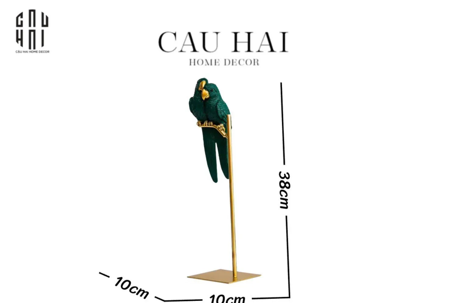 TƯỢNG EDEN'S PARROT - EMERALD