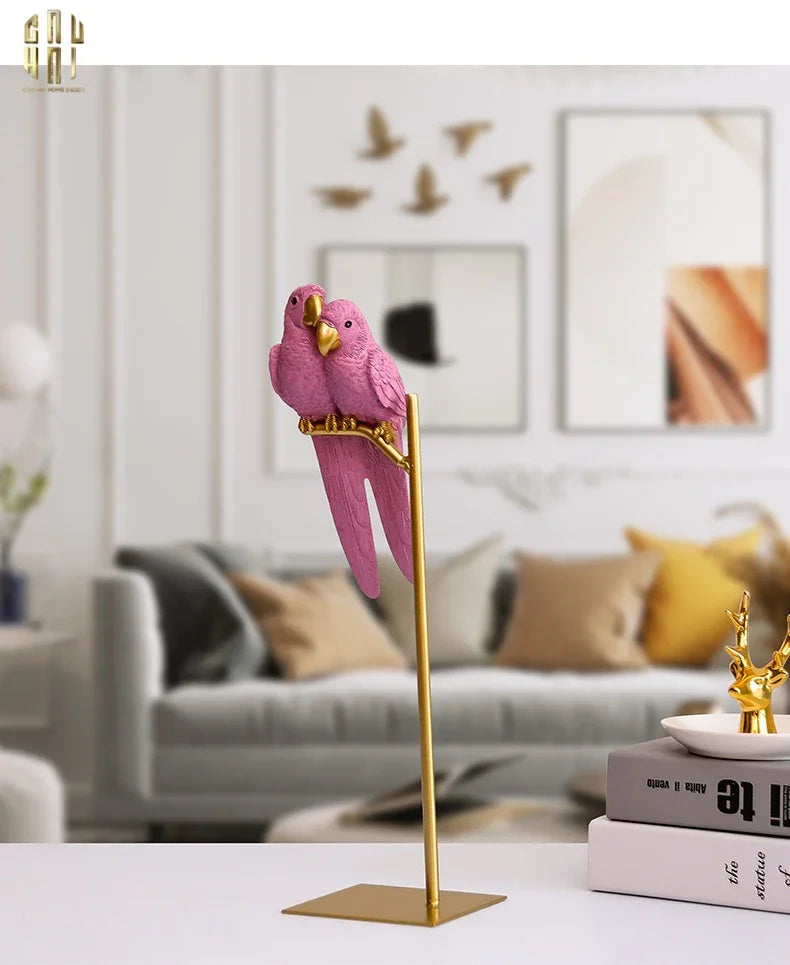 TƯỢNG EDEN'S PARROT - PINK