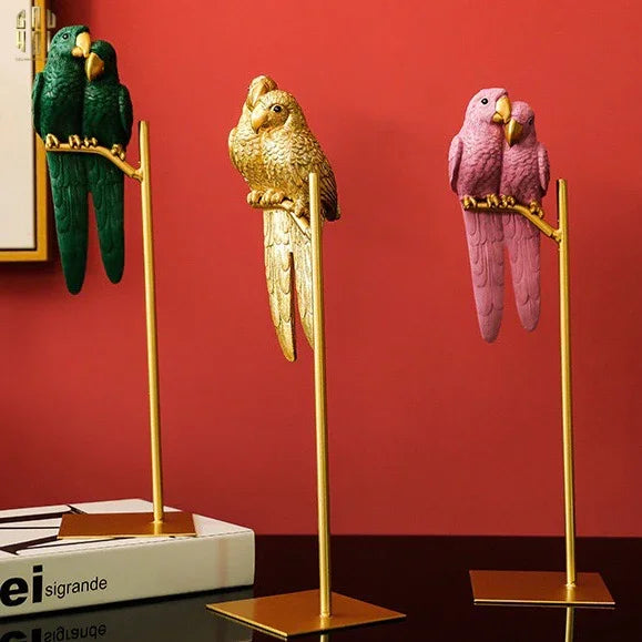 TƯỢNG EDEN'S PARROT - PINK