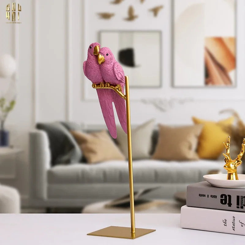TƯỢNG EDEN'S PARROT - PINK