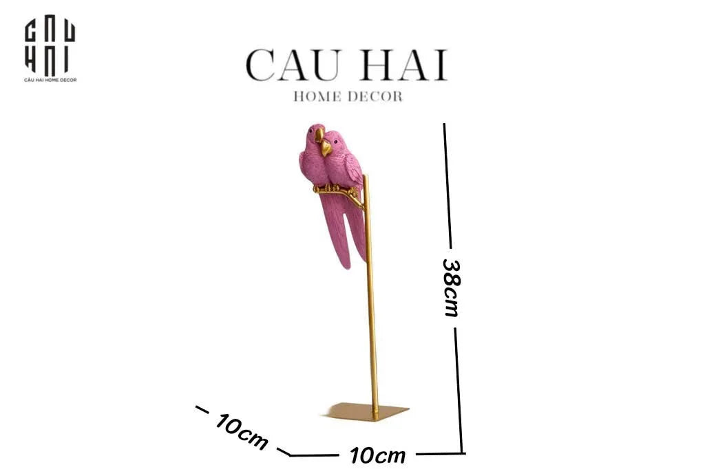 TƯỢNG EDEN'S PARROT - PINK