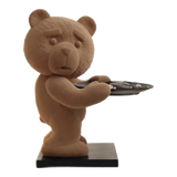 Tượng Gấu Bọc Nhung Figurine Emotional Brownie Velvet Bear 20x30x40