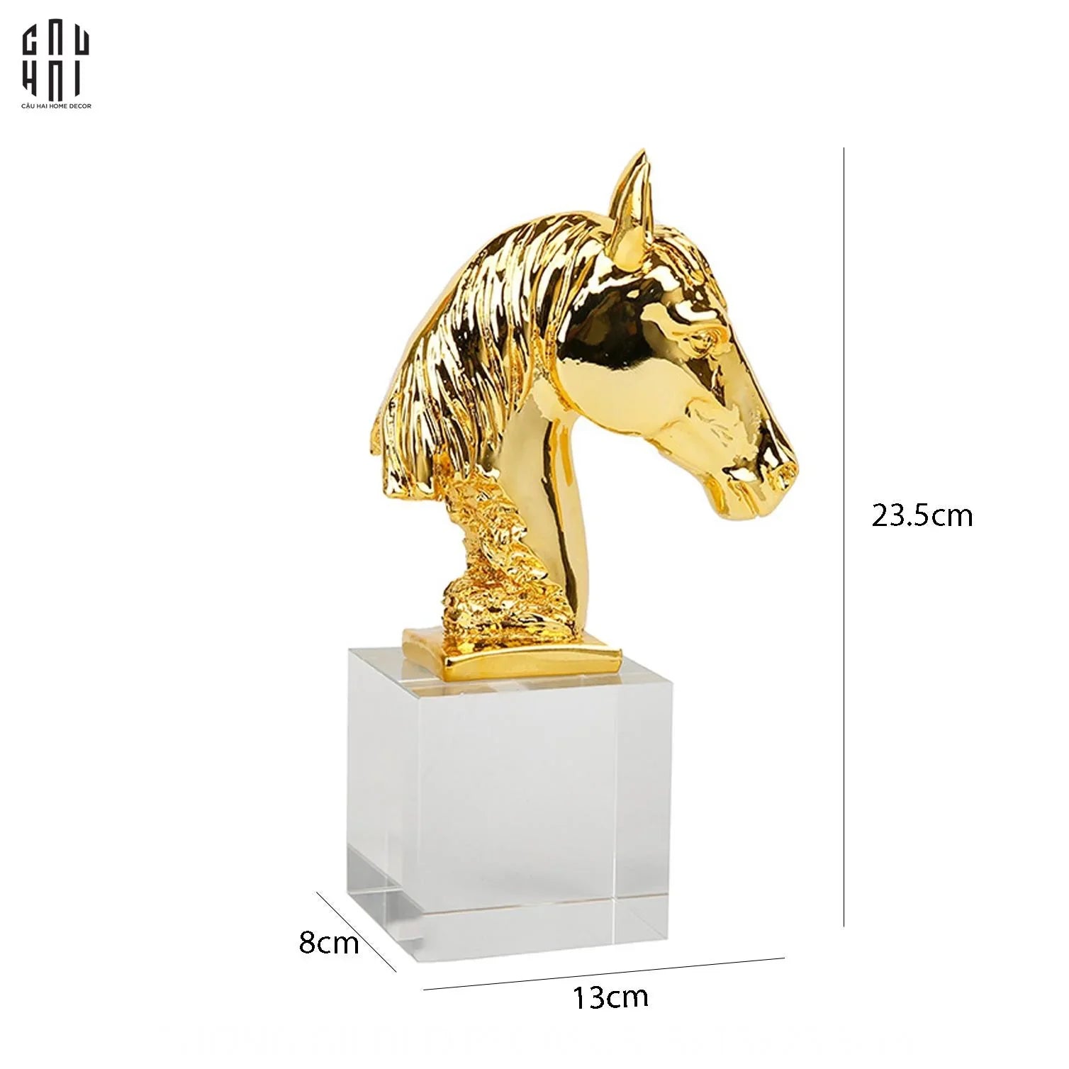 Tượng Gilded Pegasus Fw25-CẬU HAI HOME DECOR