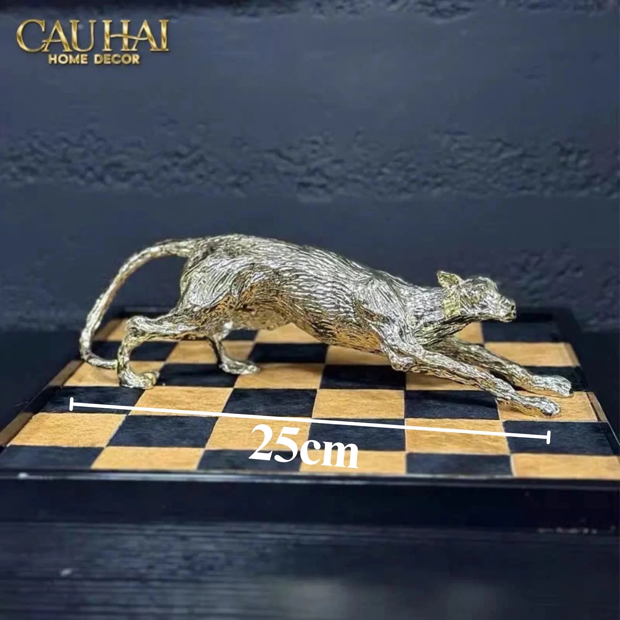 Tượng Gilded Predator-CẬU HAI HOME DECOR
