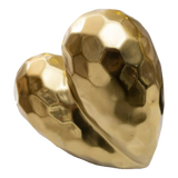 Tượng Gốm Sứ Tráng Men Trái Tim Mạ Vàng Ceramic Sweetheart-TƯỢNG TRANG TRÍ-Đối tác tại Trung Quốc theo từng đơn đặt hàng-CẬU HAI HOME DECOR