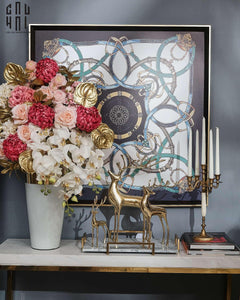 Tượng Hươu Golden Goddess Elk-TƯỢNG TRANG TRÍ-CẬU HAI HOME DECOR