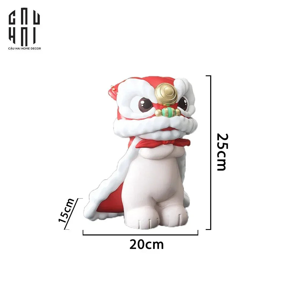 Tượng Kỳ Lân Gia Phúc 15x20x25-TƯỢNG TRANG TRÍ-CẬU HAI HOME DECOR