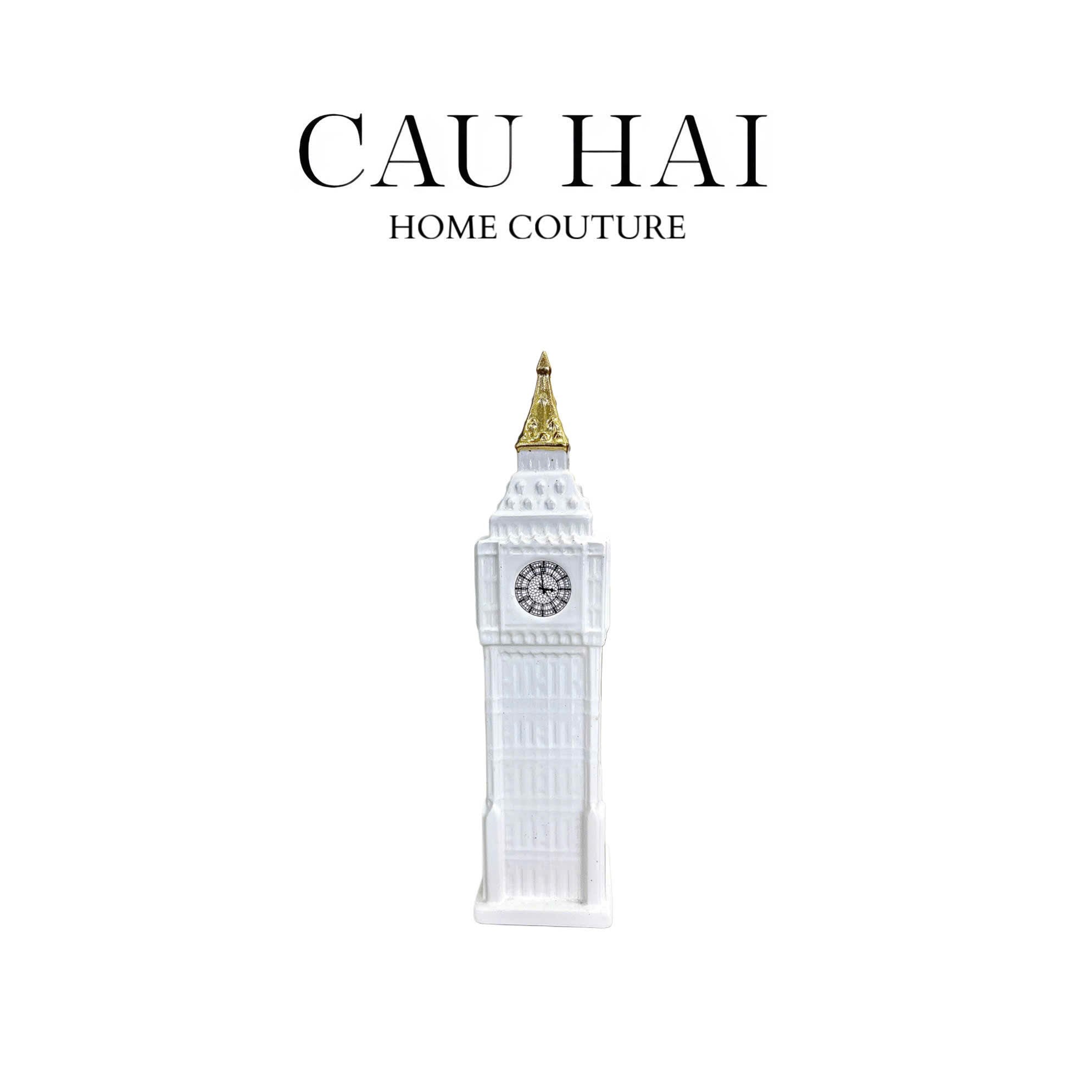 TƯỢNG LONDON BIG BEN CLOCK TOWER H30-1- Cậu Hai Home Decor