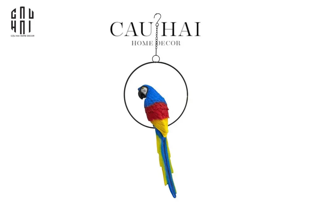 TƯỢNG MAISON JUNGLE PARROT - RIO ON CIRCLE