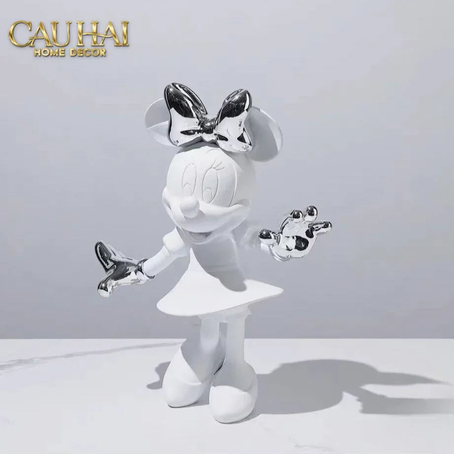 Tượng Mickey - Minnie Pinkyboo Ballet H29-CẬU HAI HOME DECOR