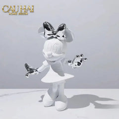 Tượng Mickey - Minnie Pinkyboo Ballet H29-CẬU HAI HOME DECOR