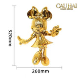 Tượng Mickey - Minnie Pinkyboo Ballet H29-TƯỢNG TRANG TRÍ-Đối tác tại Trung Quốc theo từng đơn đặt hàng-GILDED-CẬU HAI HOME DECOR