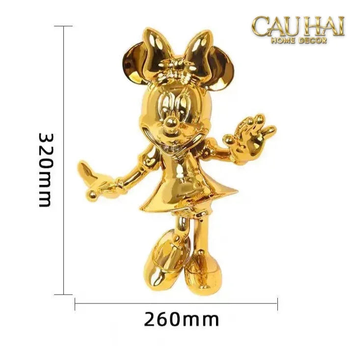Tượng Mickey - Minnie Pinkyboo Ballet H29-CẬU HAI HOME DECOR