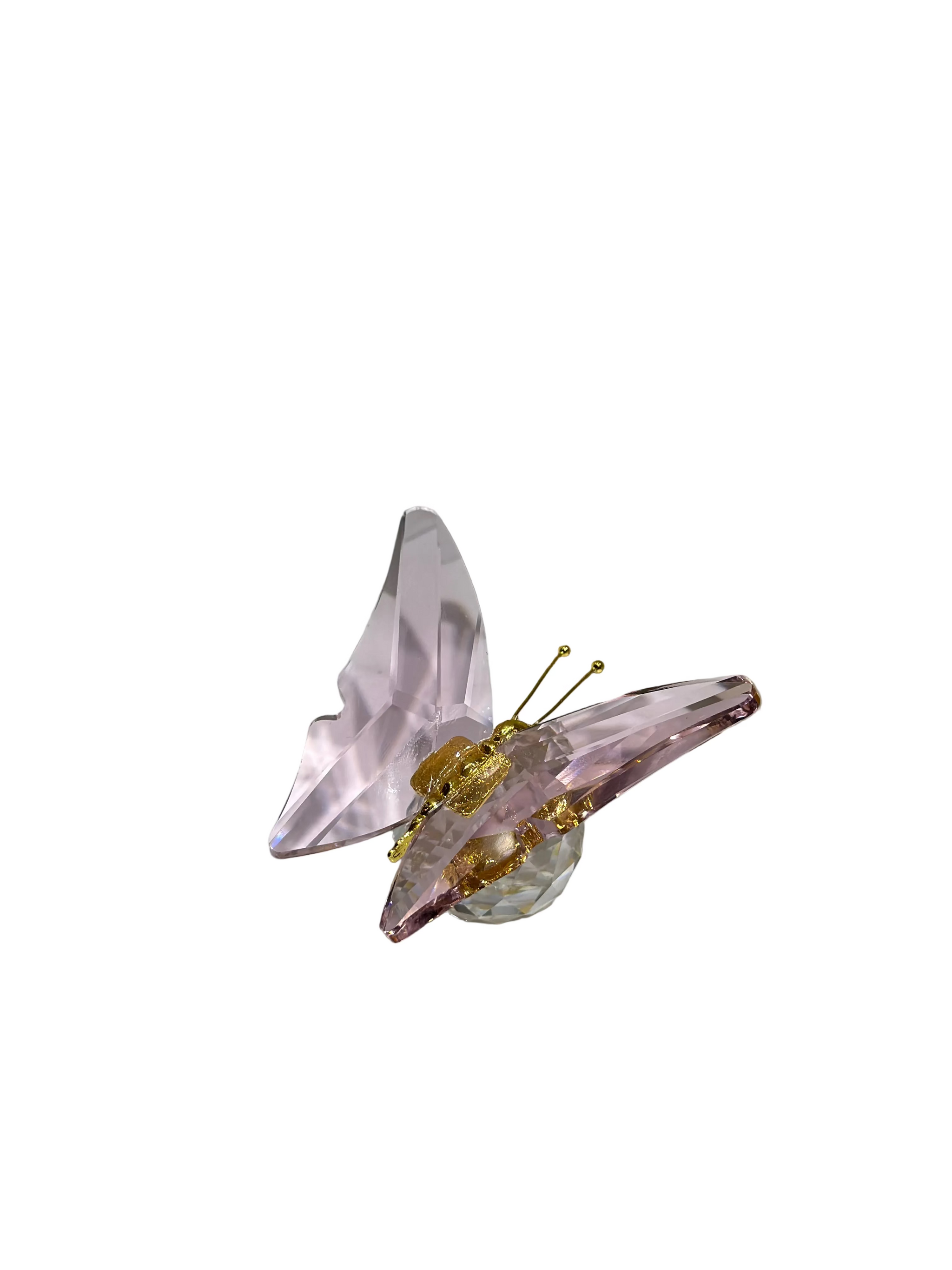 Tượng Mini Bướm Pha Lê Petit Papillon En Cristaleries 7.5x7x5-TRANG TRÍ-CẬU HAI HOME DECOR-Rosé-CẬU HAI HOME DECOR
