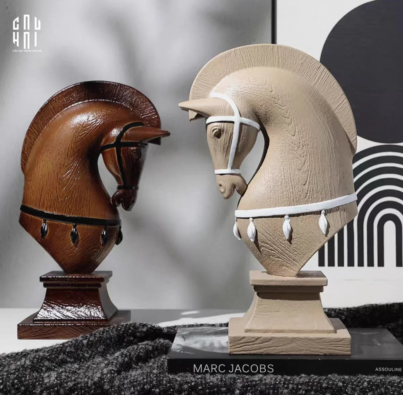 Tượng Ngựa Regal Trojan Horsé-TƯỢNG TRANG TRÍ-CẬU HAI HOME DECOR