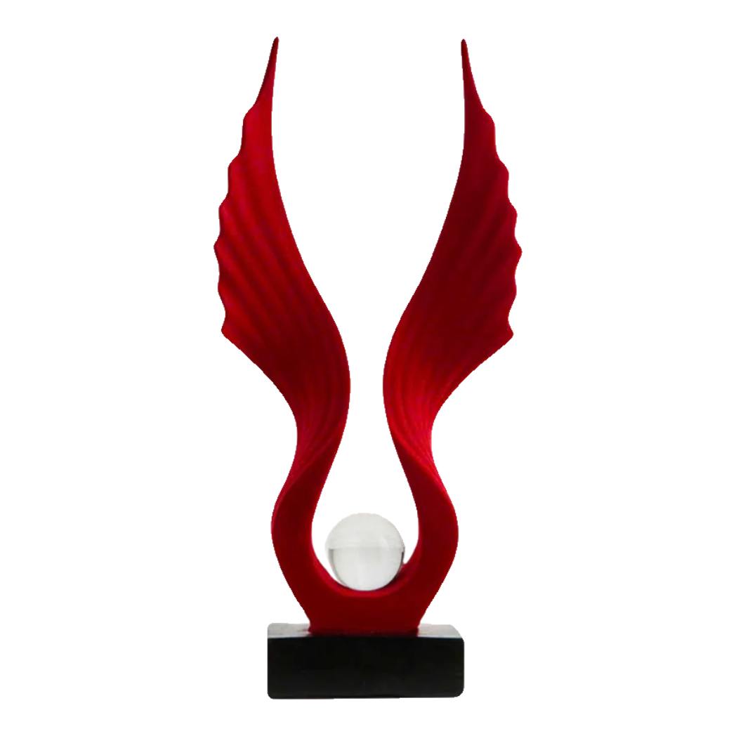 Tượng Nhung Đỏ Scarlet Wings Red Velvet 15x31