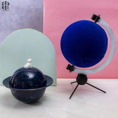Tượng Nhung Velvet Blue Planet Ss25-CẬU HAI HOME DECOR