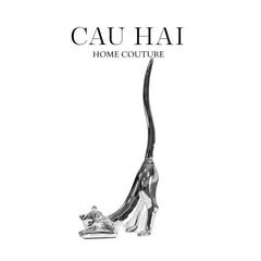 Tượng Platinum Stretchy Cat Fw25-CẬU HAI HOME DECOR