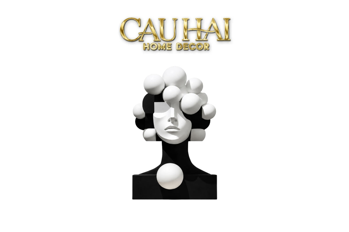 Tượng Quý Cô Dualité Sphère Masque H29-CẬU HAI HOME DECOR