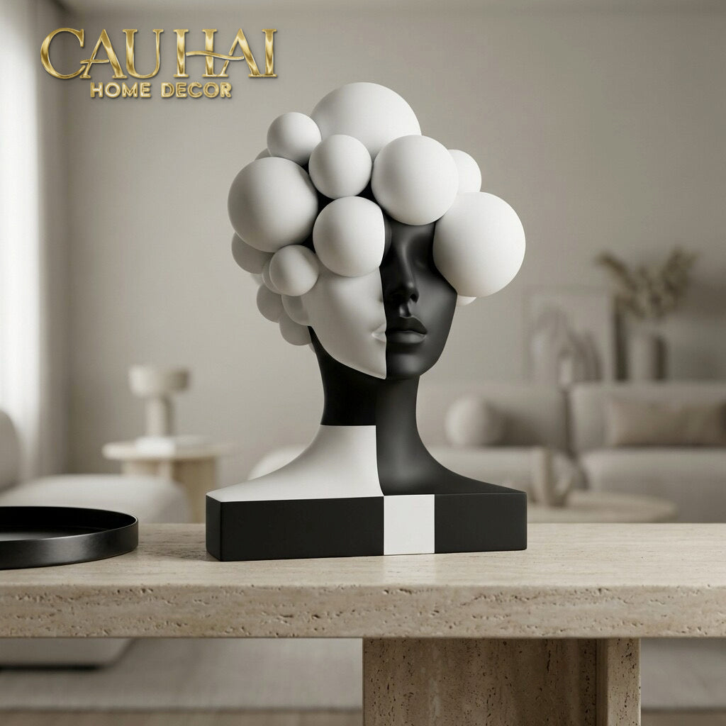 Tượng Quý Cô Dualité Sphère Miroir-CẬU HAI HOME DECOR
