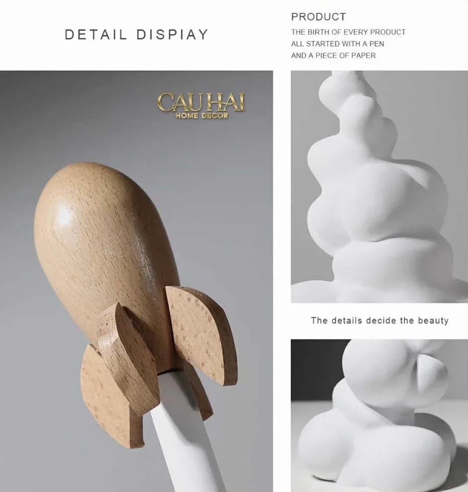Tượng Tên Lửa Launching Apollo-26 Rocket H33-CẬU HAI HOME DECOR