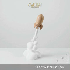 Tượng Tên Lửa Launching Apollo-26 Rocket H33-CẬU HAI HOME DECOR