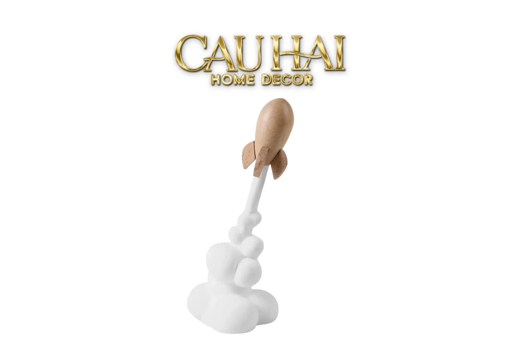 Tượng Tên Lửa Launching Apollo-26 Rocket H33-CẬU HAI HOME DECOR
