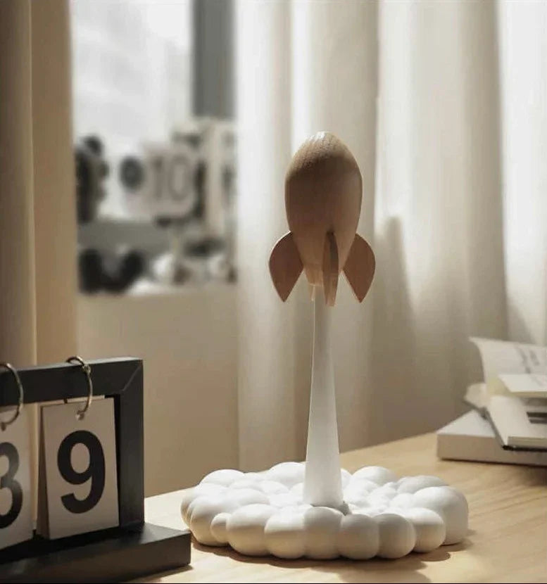 Tượng Tên Lửa Launching Apollo Rocket H25 Straight Ahead-TƯỢNG TRANG TRÍ-CẬU HAI HOME DECOR
