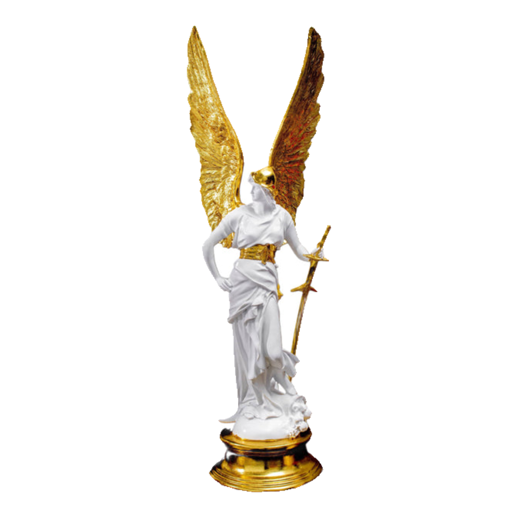 Maison Couture - Tượng Thiên Thần Dát Vàng Gilded Drapery Archangel Sculptures 31x23x86cm